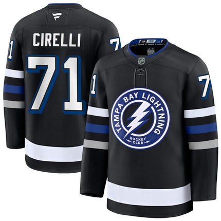 Anthony Cirelli Tampa Bay Lightning 2025 Alternate Premium Black Jersey