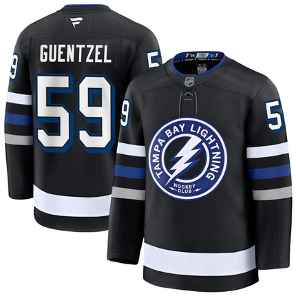 Jake Guentzel Tampa Bay Lightning 2025 Alternate Premium Black Jersey
