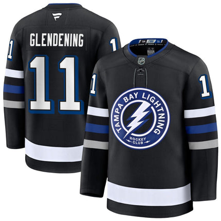 Luke Glendening Tampa Bay Lightning 2025 Alternate Premium Black Jersey