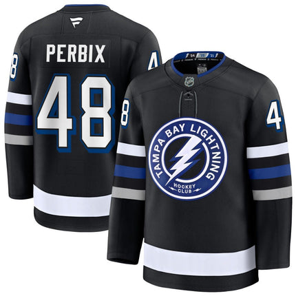 Nick Perbix Tampa Bay Lightning 2025 Alternate Premium Black Jersey