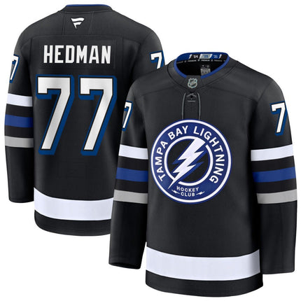 Victor Hedman Tampa Bay Lightning 2025 Alternate Premium Black Jersey