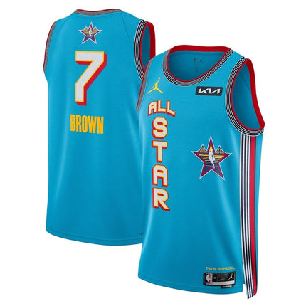 Jaylen Brown 2025 NBA All-Star Game Swingman Player Light Blue Jersey