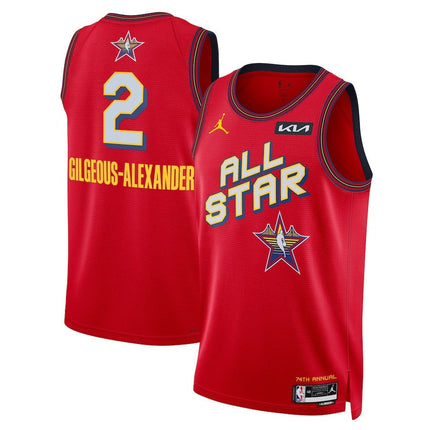 Shai Gilgeous-Alexander 2025 NBA All-Star Game Swingman Player Red Jersey