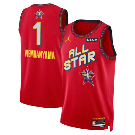 Victor Wembanyama 2025 NBA All-Star Game Swingman Player Red Jersey