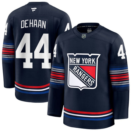Calvin De Haan New York Rangers 2025 Alternate Premium Navy Jersey