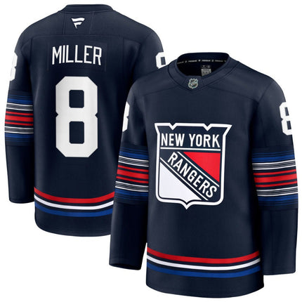 J.T Miller New York Rangers 2025 Alternate Premium Navy Jersey