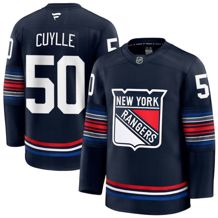 Will Cuylle New York Rangers 2025 Alternate Premium Navy Jersey