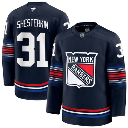Igor Skesterkin New York Rangers 2025 Alternate Premium Navy Jersey