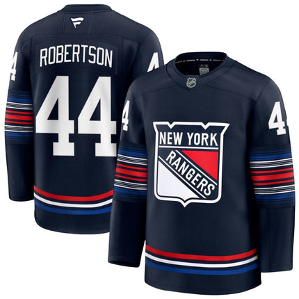 Matthew Robertson New York Rangers 2025 Alternate Premium Navy Jersey