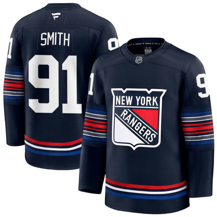 Reilly Smith New York Rangers 2025 Alternate Premium Navy Jersey
