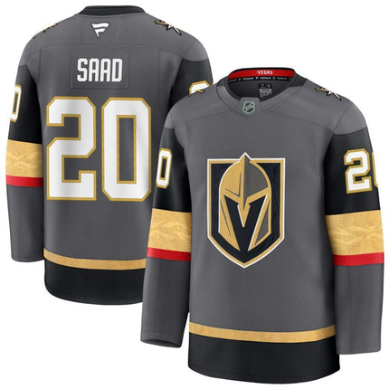 Brandon Saad Vegas Golden Knights 2025 Alternate Premium Gray Jersey