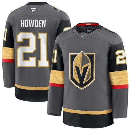 Brett Howden Vegas Golden Knights 2025 Alternate Premium Gray Jersey