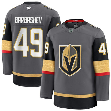 Ivan Barbashev Vegas Golden Knights 2025 Alternate Premium Gray Jersey
