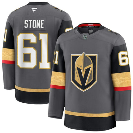 Mark Stone Vegas Golden Knights 2025 Alternate Premium Gray Jersey