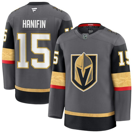 Noah Hanifin Vegas Golden Knights 2025 Alternate Premium Gray Jersey