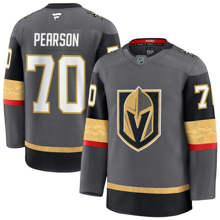 Tanner Pearson Vegas Golden Knights 2025 Alternate Premium Gray Jersey