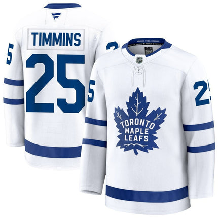 Conor Timmins Toronto Maple Leafs 2025 Away Premium White Jersey