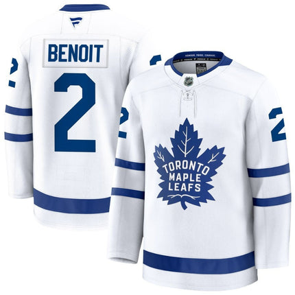 Simon Benoit Toronto Maple Leafs 2025 Away Premium White Jersey