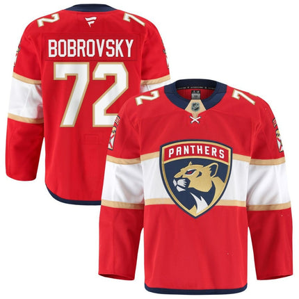 Sergei Bobrovsky Florida Panthers 2025 Home Red Jersey