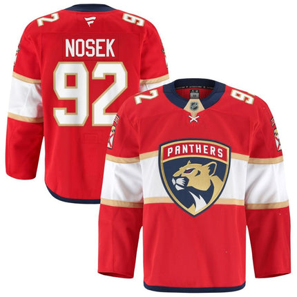 Tomas Nosek Florida Panthers 2025 Home Red Jersey