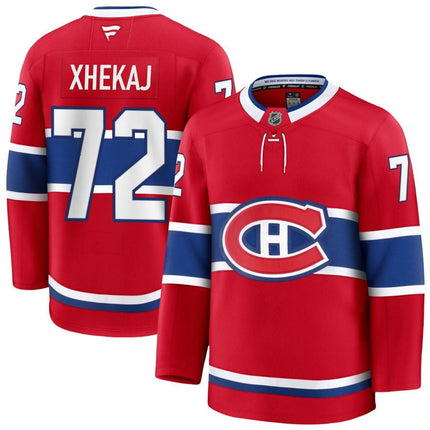Arber Xhekaj Montreal Canadiens 2025 Home Premium Red Jersey