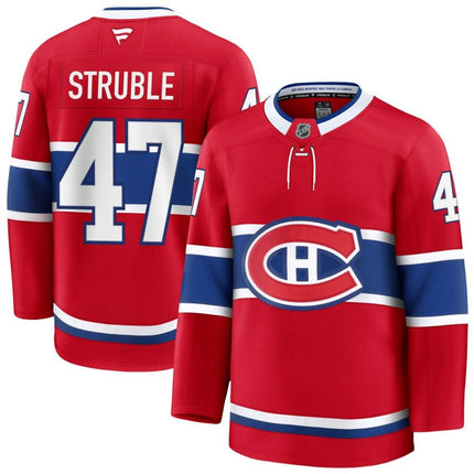 Jayden Struble Montreal Canadiens 2025 Home Premium Red Jersey