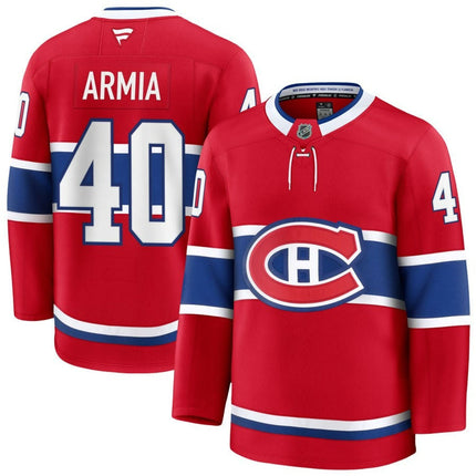 Joel Armia Montreal Canadiens 2025 Home Premium Red Jersey