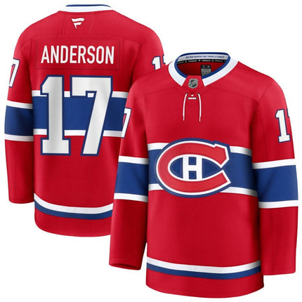 Josh Anderson Montreal Canadiens 2025 Home Premium Red Jersey