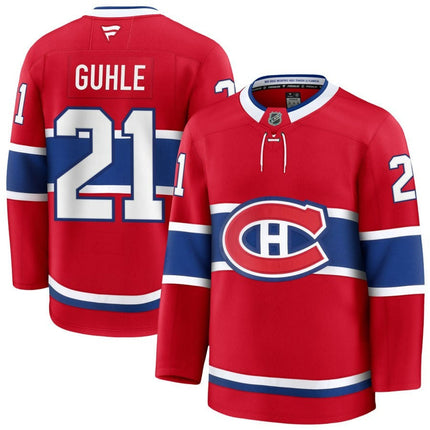 Kaiden Guhle Montreal Canadiens 2025 Home Premium Red Jersey