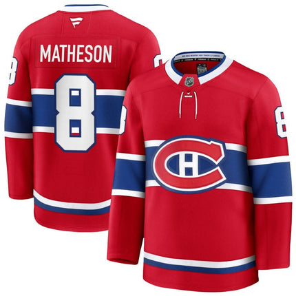 Mike Matheson Montreal Canadiens 2025 Home Premium Red Jersey