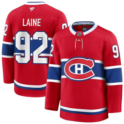 Patrik Laine Montreal Canadiens 2025 Home Premium Red Jersey