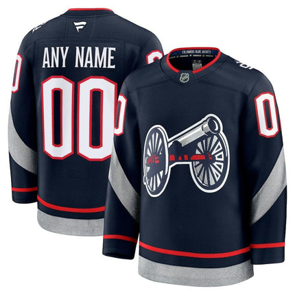 Custom Name Columbus Blue Jackets 2025 NHL Stadium Series Premium Navy Jersey
