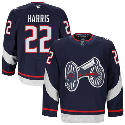 Jordan Harris Columbus Blue Jackets 2025 NHL Stadium Series Premium Navy Jersey