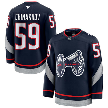 Yegor Chinakhov Columbus Blue Jackets 2025 NHL Stadium Series Premium Navy Jersey