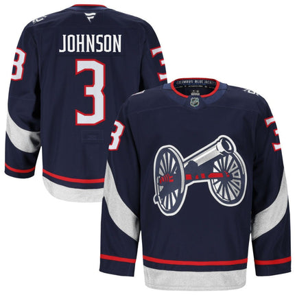 Jack Johnson Columbus Blue Jackets 2025 NHL Stadium Series Premium Navy Jersey