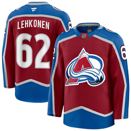 Artturi Lehkonen Colorado Avalanche 2025 Burgundy Home Premium Jersey