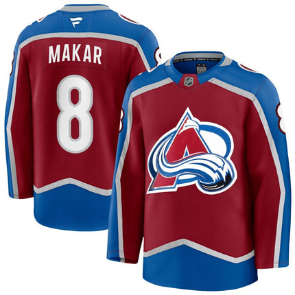 Cale Makar Colorado Avalanche 2025 Burgundy Home Premium Jersey