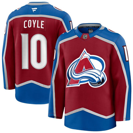 Charlie Coyle Colorado Avalanche 2025 Burgundy Home Premium Jersey