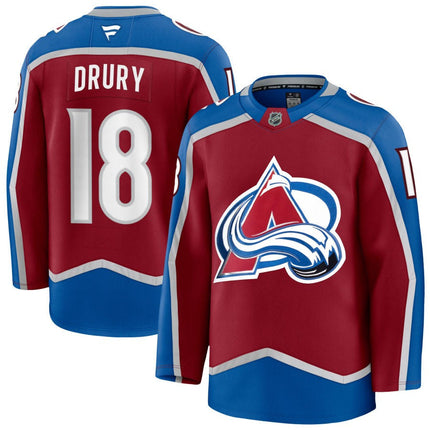 Jack Drury Colorado Avalanche 2025 Burgundy Home Premium Jersey