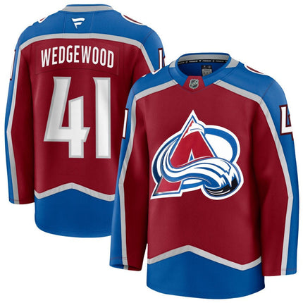 Scott Wedgewood Colorado Avalanche 2025 Burgundy Home Premium Jersey