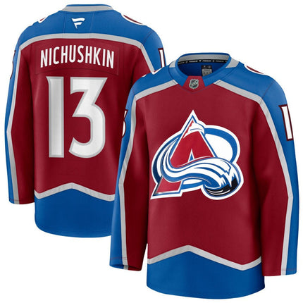 Valeri Nichushkin Colorado Avalanche 2025 Burgundy Home Premium Jersey