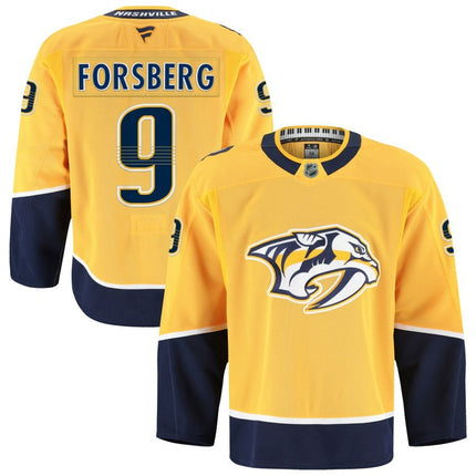 Filip Forsberg Nashville Predators 2025 Home Premium Gold Jersey