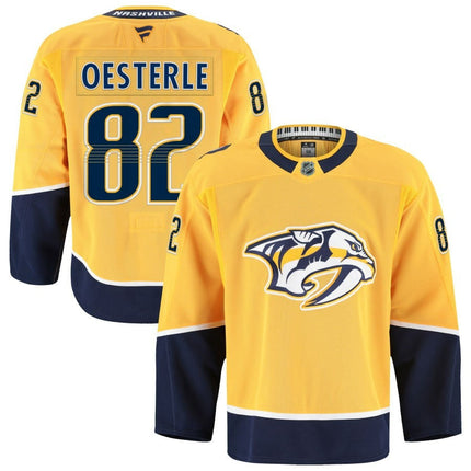 Jordan Oesterle Nashville Predators 2025 Home Premium Gold Jersey