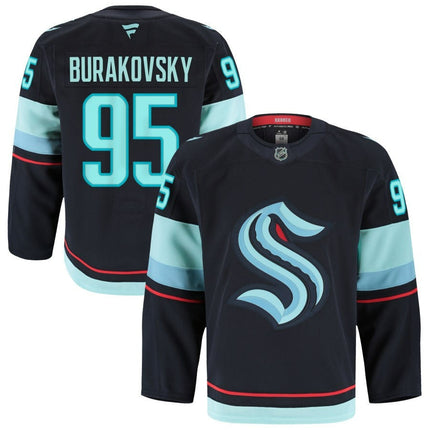 Andre Burakovsky Seattle Kraken 2025 Home Premium Jersey - Blue