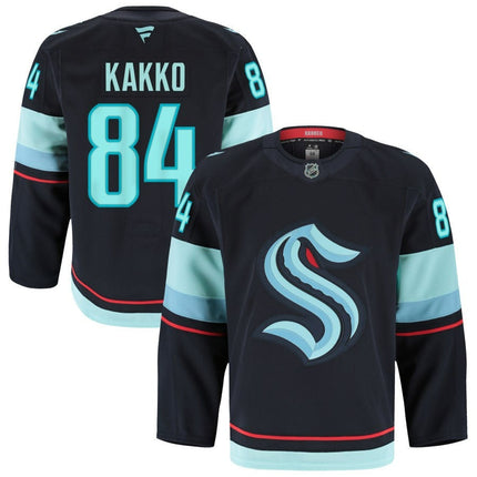 Kaapo Kakko Seattle Kraken 2025 Home Premium Jersey - Blue
