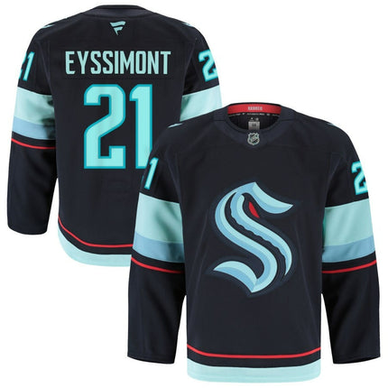Michael Eyssimont Seattle Kraken 2025 Home Premium Jersey - Blue