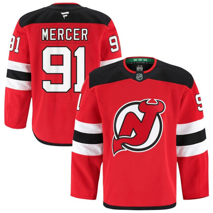 Dawson Mercer New Jersey Devils 2025 Home Pro Jersey - Red