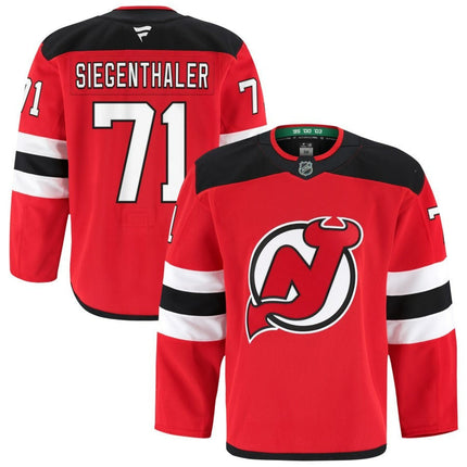 Jonas Siegenthaler New Jersey Devils 2025 Home Pro Jersey - Red