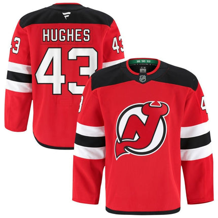 Luke Hughes New Jersey Devils 2025 Home Pro Jersey - Red