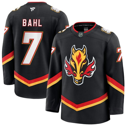 Kevin Bahl Calgary Flames 2025 Alternate Premium Jersey - Black
